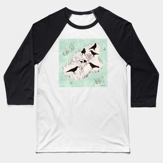 The Dead of Winter - Crows Baseball T-Shirt by Booneb